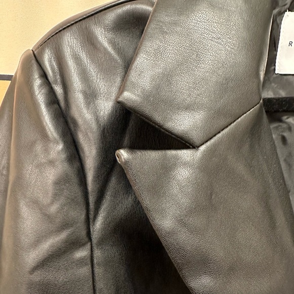 Rebecca Minkoff faux leather blazer jacket - Picture 7 of 10